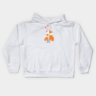 the best mom ever - cute foxes Kids Hoodie